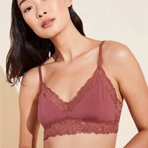 Eberjey Rosalia Bralette | Rosewood | Size Small NWT
